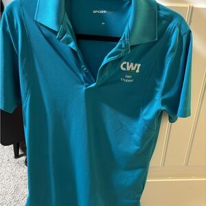 2 Women's Blue CWI EMT Polo Shirts